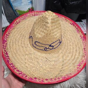 Adult Woven Mexican Straw Hats With String